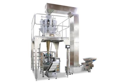Máquina vertical do selo da suficiência do formulário do pesador de 14 cabeças para embalar o cubo de gelo 5KG
