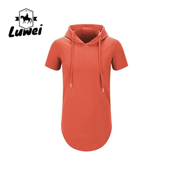 Hip Hop Homens Gimnástico Manga curta Roupas de rua Roupas em branco Pullover longo Homens Hoodies & Sweatshirt