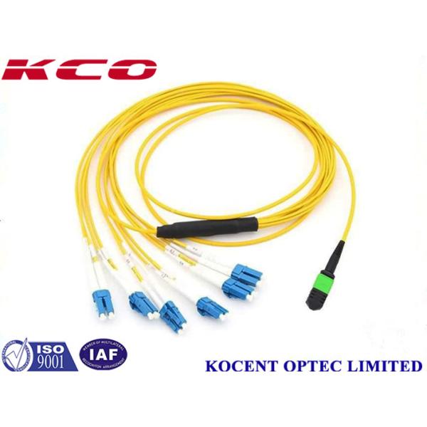 MTP APC to LC / MPO MTP Trunk Patch Cord Jumper Cable 1260~1650nm Wave Length Apply For CATV
