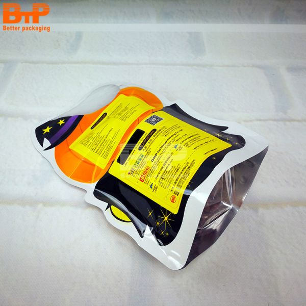 BPA Free Shaped Pouch Special Shaped Bag Baby Food Pumpkin Aluminum Foil Portable Packaging Mylar Die Cut Stand up Bag