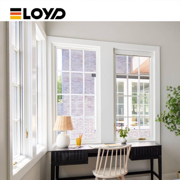 Aluminum Double Single Hung Window with Tempered Glass