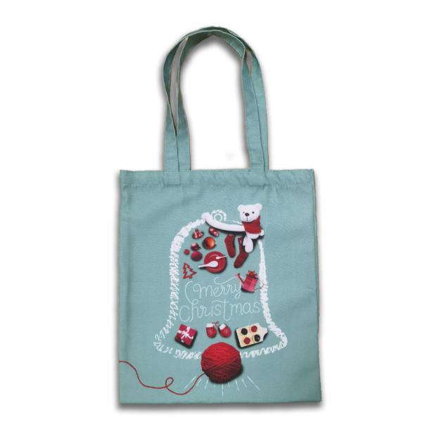 Polyester Cotton Canvas Shopping Bag Customizable Logo Size for Christmas Gift OEM/ODM