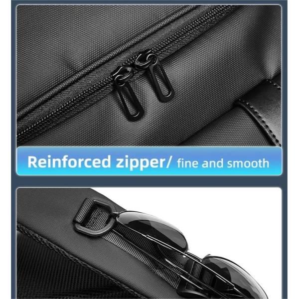 Широкое открытие на верхней большой деловой рюкзак вмещает 15,6 дюйма ноутбук