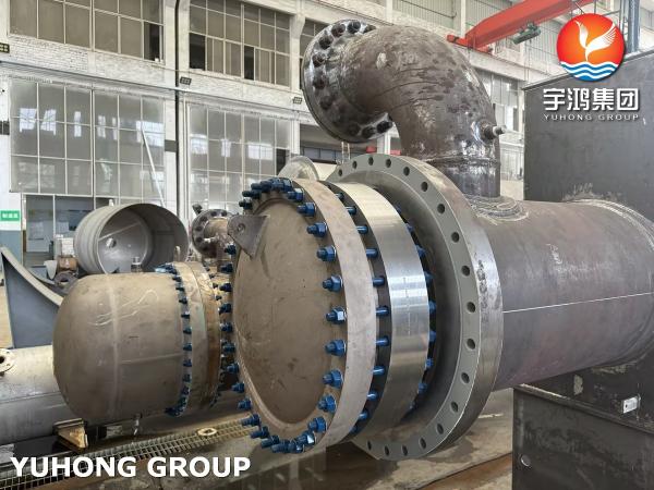 Échangeur TEMA AES avec joint de dilatation, tubes C70600 NACE pour hydrocraqueurs à gaz acide