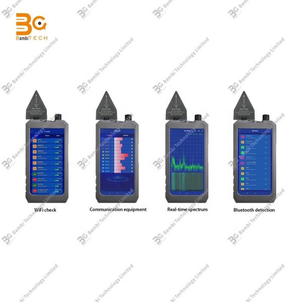 Détecteur de signaux sans fil portatif de 1 MHz à 12 GHz Détecter les signaux 2G/3G/4G/5G Bluetooth Wi-Fi & 315-433M, 800M Dispositif anti-espionnage