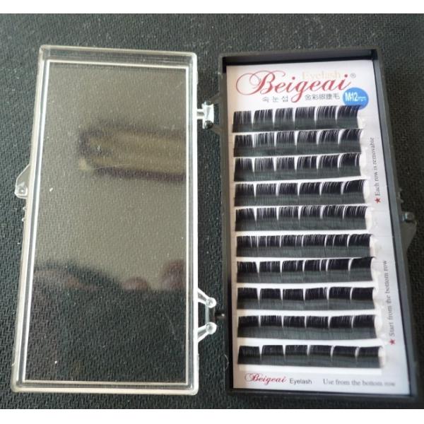 W-lash 10 Rows False Eyelash Extensions , Soft Synthetic Fibre False Lashes