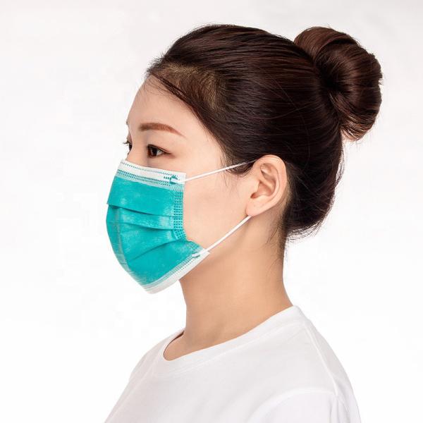 Fiberglass Free Disposable Medical Face Mask Ear Loop Soft Non Woven Material