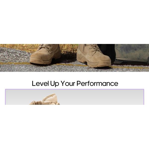 Camouflage ornaments Boots, Men'S ornaments Tactical Work Boots Side Zipper Leather Motorcycle Combat Boots (6-8 Inches)