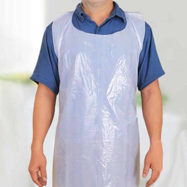 Products Disposable Heavy Weight Plastic/Poly Apron 46 inches x 28 inches - 2 Mil - For Cooking and Arts n' Crafts