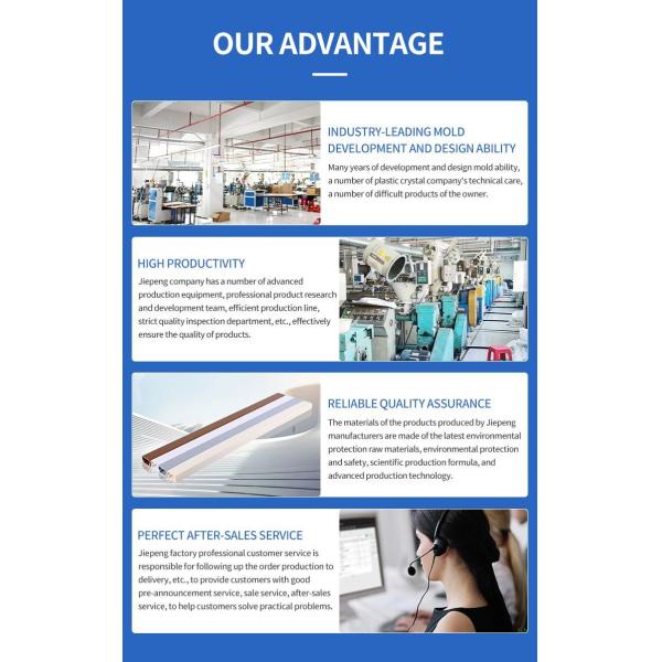 Línea de extrusión de perfiles de PVC de plástico con perfil en forma de U para la protección del borde