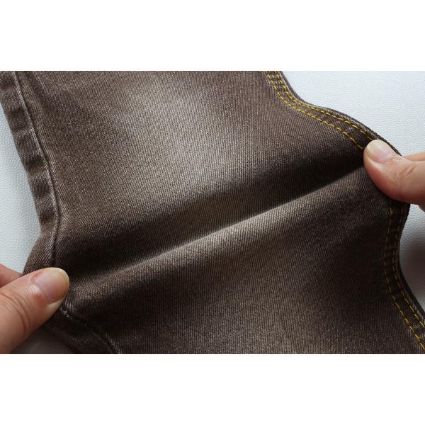 Tissu en denim super brun pour les femmes Jeans homme bas prix compétitif de la ville de Foshan Chine