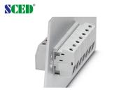 conectores do parafuso do anteparo de 10.1mm através dos blocos terminais UL94 V0 65A 300V do painel