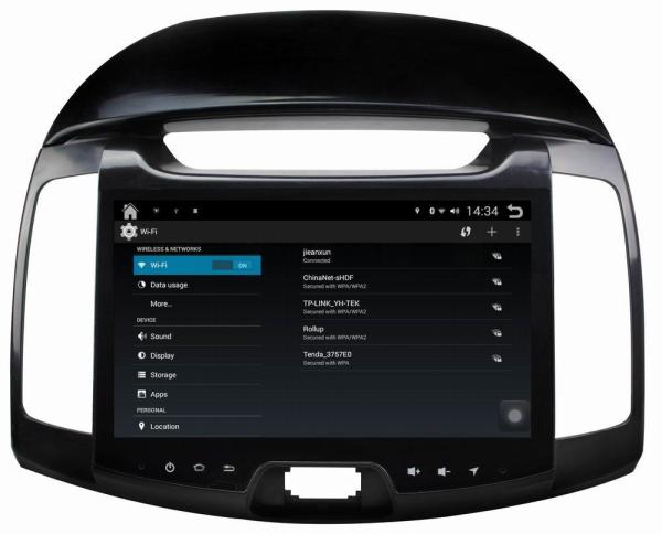 Ouchuangbo 9 inch big screen Android 4.4 car gps navigation system for Hyundai Elantra 2011