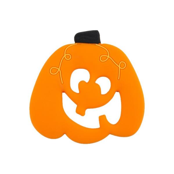 Bebé de encargo Teether del silicón con forma del hombre de pan de jengibre del fantasma de Halloween