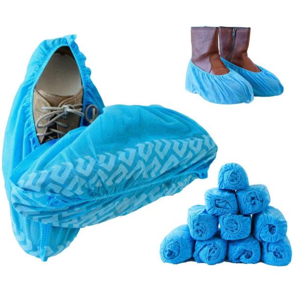 Surgical PE Medical Disposable Overshoe Covers Antistatic Non Woven Material