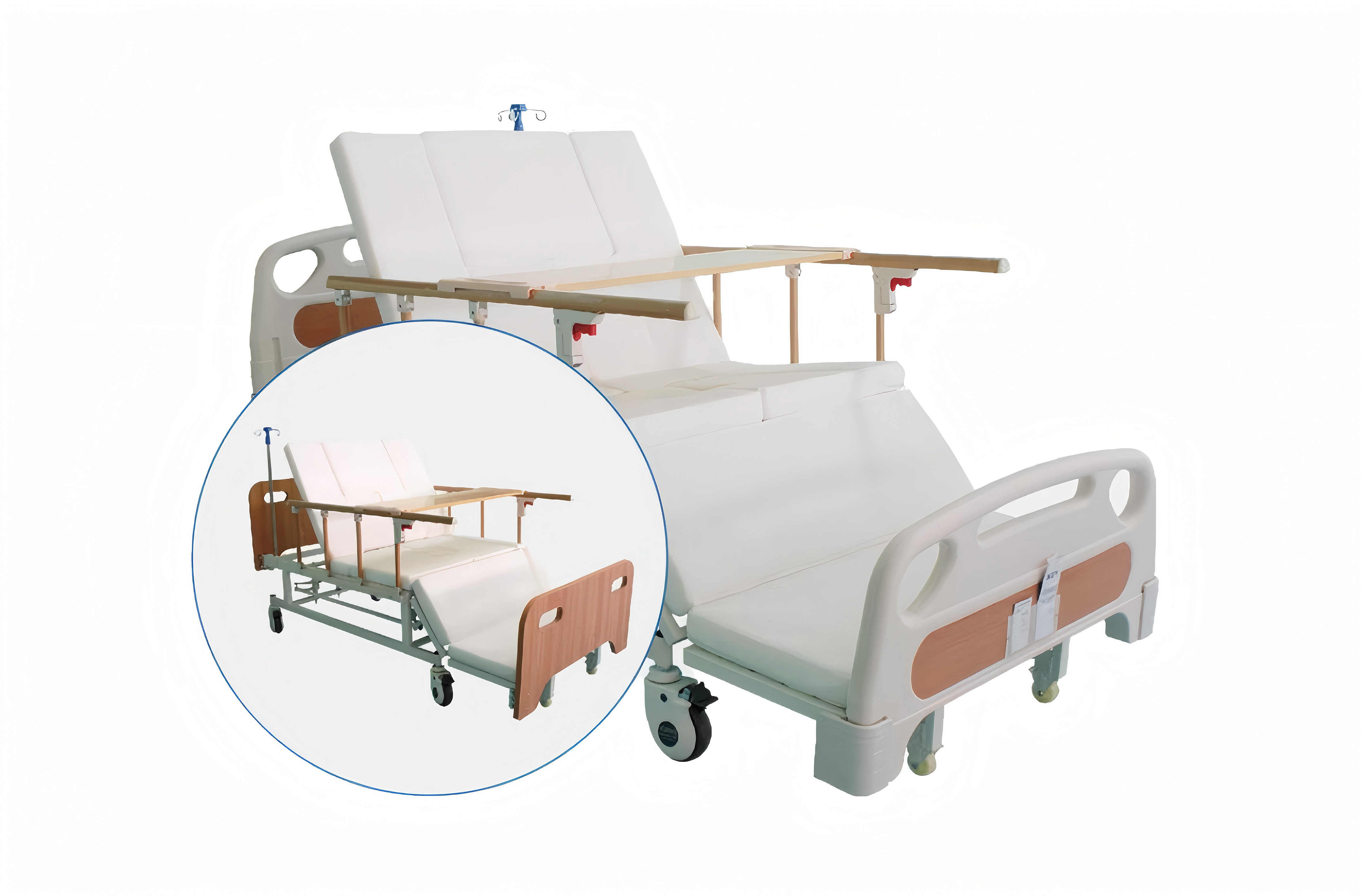Full-Curve Turning Care Bed with Optional Wooden Headboard - Model F1