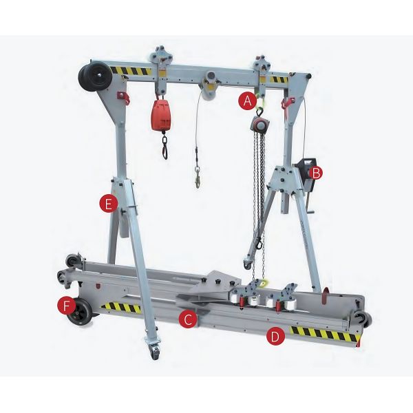 Lightweight Mini Aluminum Gantry Crane with 450 kg Capacity for Small Scale Operations