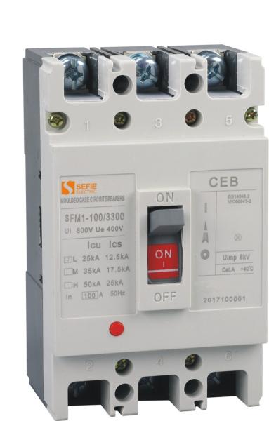 63 Amp Molded Case Circuit Breaker 380V Triple Pole Circuit Breaker