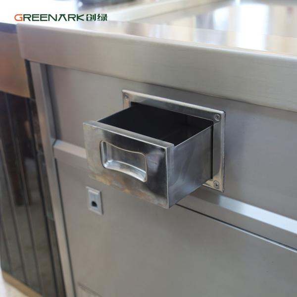 Stainless Steel 304 Teppanyaki Grill Table with 8 Seats and Customized 20mm Thick Food-Grade Special Alloy Steel