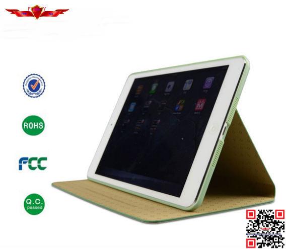 Newest Fashion Design Silk Texture Leather Flip Cover Cases For Ipad 4 High Quality