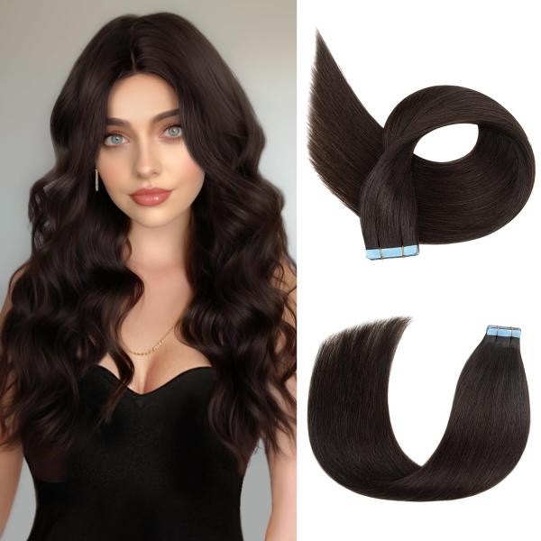 100% Remy Raw Human Hair Tape-In Hair Extension from with 60% Longest Hair Ratio
