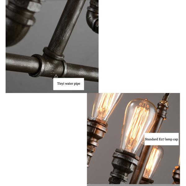 Retro Vintage Chandelier Lighting Living Room Dining Room Coffee Shop Bar Cafe Creative Industrial Lamp(WH-CI-154）