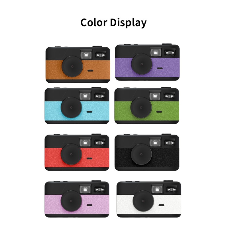 Retro Screenless Digital Camera Screen-free 8 Mode Filters Without Screen 8MP Photo with Photo Counter LED Flash Camping Camera