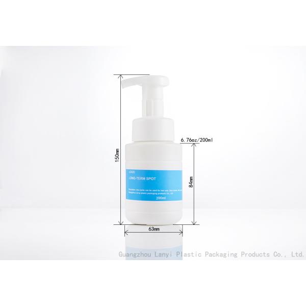 Бутылка насоса пены кнопки 200ml Cleanser HDPE лицевая
