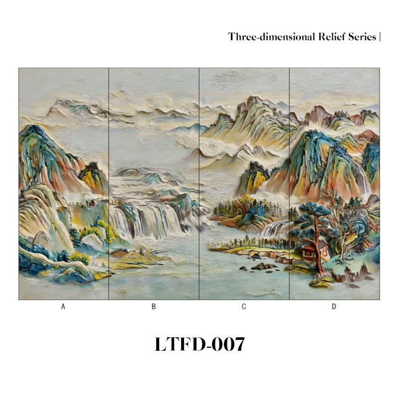3D Relief PVC Wall Panel Waterproof Lifelike Patterns Retail Display