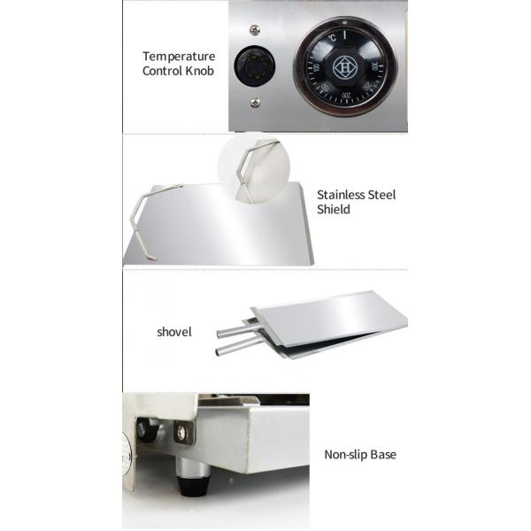 Silver White 290mm 2.4kw Bakery Processing Equipment