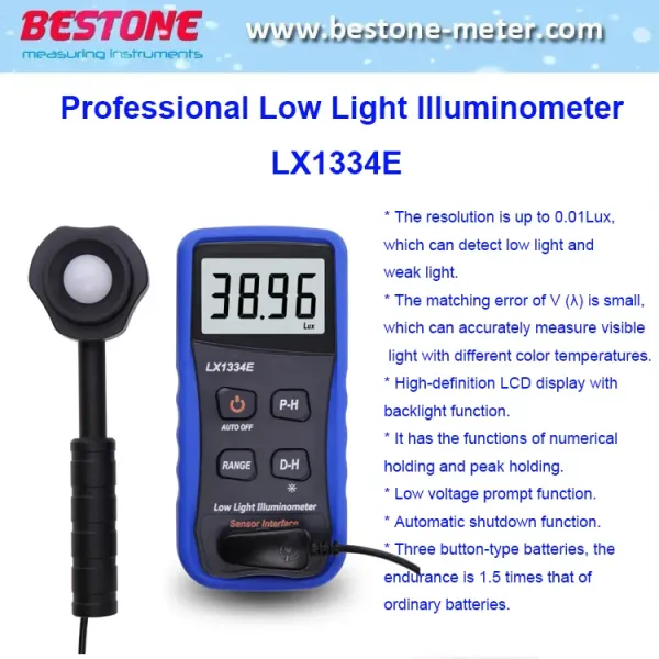 Professional Low Light Illuminance Portable Refractometer Lx1334e