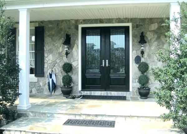 Unfinished Solid Wood Doors Single / Double Glazed Glass For Interior Room