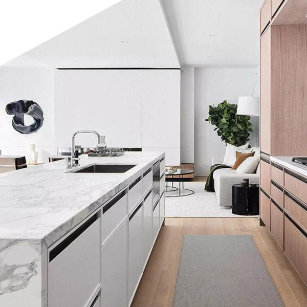 CE Custom Luxury Kitchen Furniture , Flat Pack Kitchen Cabinet