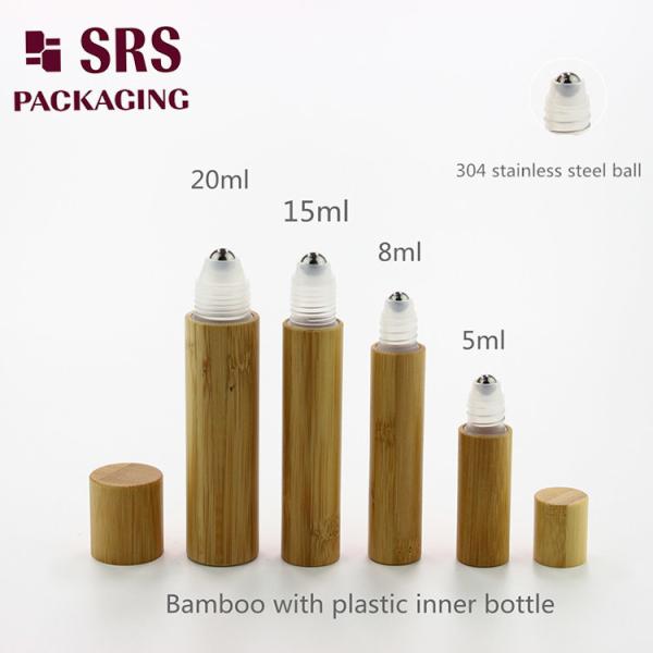 BBLP-10ml Customized Inner Glass Bamboo Roll On Bottle For Variety Of Sizes Packaging