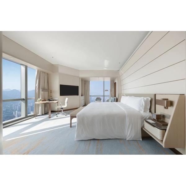 Conjunto de mobiliário de quarto de hotel minimalista de madeira original, tamanho 3000*600*1100mm