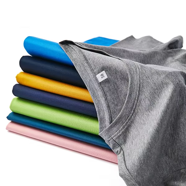 Men Women 100%Cotton Short Sleeve  Knitted Custom OEM ODM  High Quality O Neck T Shirt