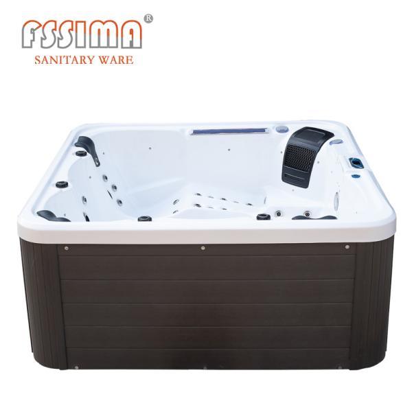 Suporte exterior dos SS dos termas 201 do jardim da fibra de vidro da pessoa da banheira 5 da massagem da banheira de hidromassagem