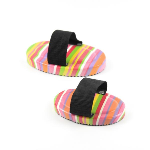 PVC Plastic Horse Cleaning Brushes Cloth Weaves 16cm * 11cm / 13cm * 9cm