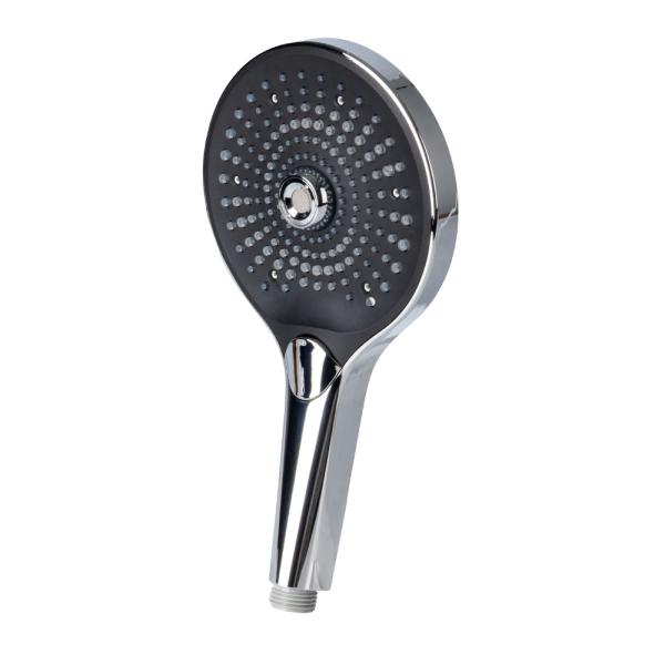 Micro Nano Bubble Handheld Shower Head 130mm Chrome 3 Spray Modes