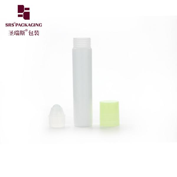 20ml Green Mist Screw-On Closure Clear Plastic Cosmetic Bottles With Glass Ball For Skin Care And Ance Treatment