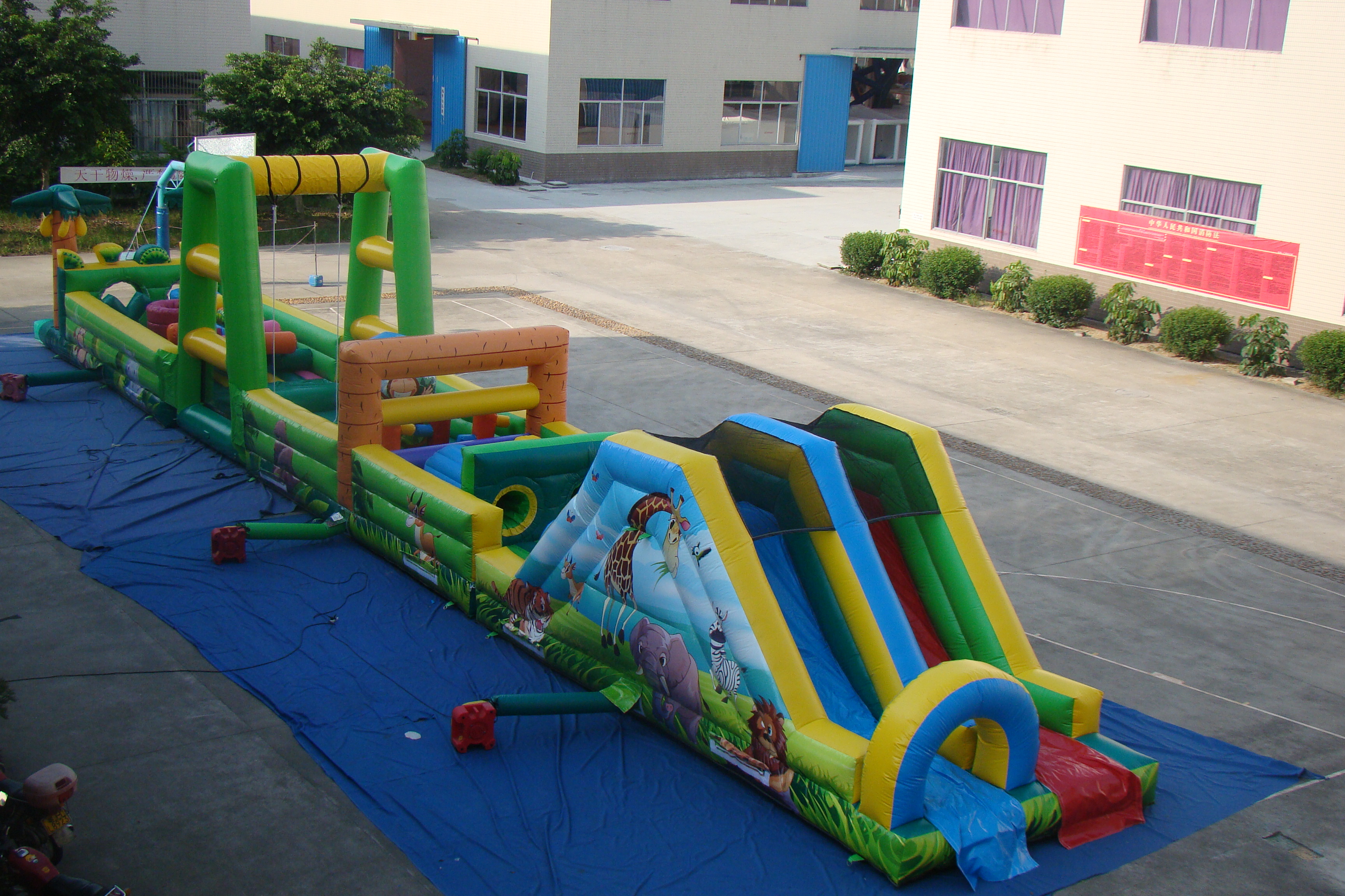 Customize Inflatable Bouncy House Kids Obstacle Course/ Inflatable Trampoline for Kids Jumping Castle Fun Activity for Sale