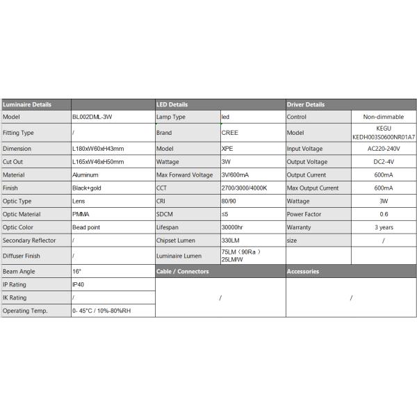 3WLED wall built-in folding wall light villa bedroom eye protection light