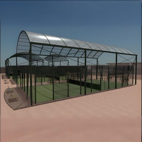 Storm Resistant Padel Court Roof Retractable Padel Canopy System