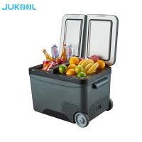 Refrigerador montado do congelador do carro do refrigerador DC12V da sala do trole carro duplo
