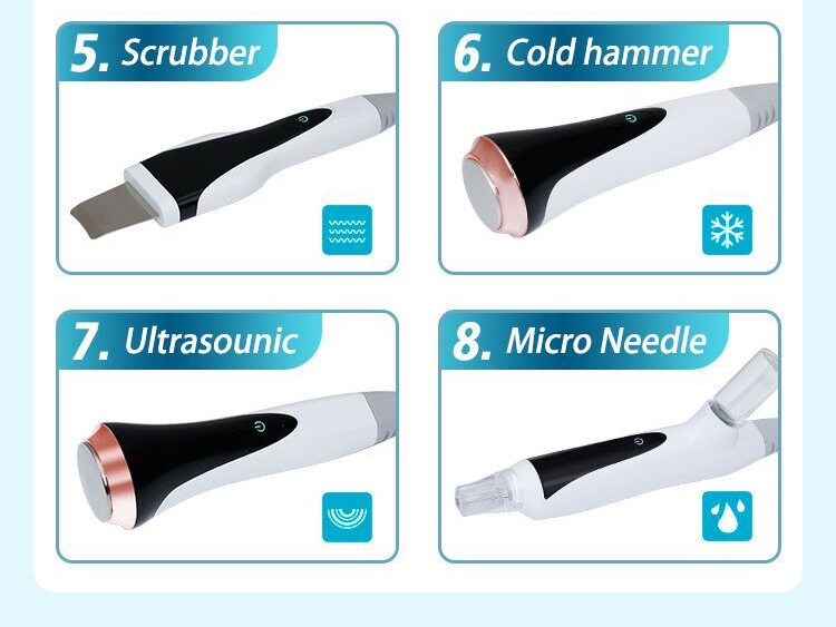 8 In 1 Hydro Oxygen Machine For Salon Facial Skin Care Treatment