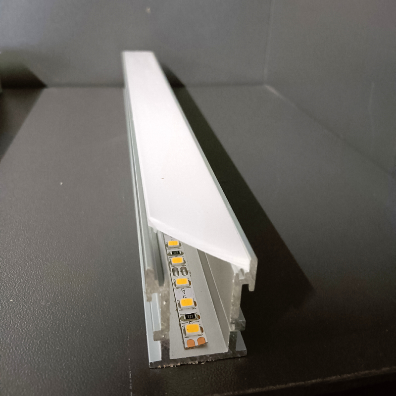 Recessed LED Profile with 6063-T5 Aluminum Alloy and Anodized Surface for Inground Installation