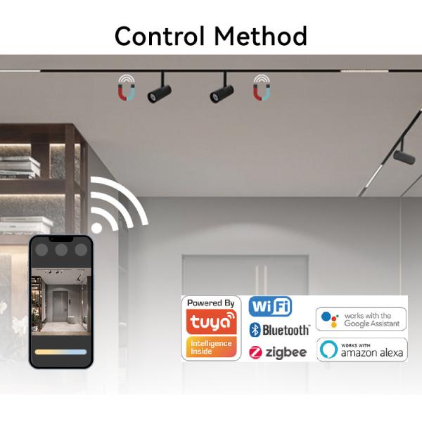 24VDC Centralized Magnetic Track Light 10W 2700-6500K Low Voltage Track Light Magnetic