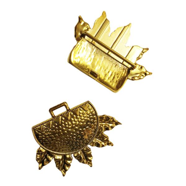 Sunflower Shape T Shape Metal Shoe Buckles New Style Metal Zinc Alloy Material