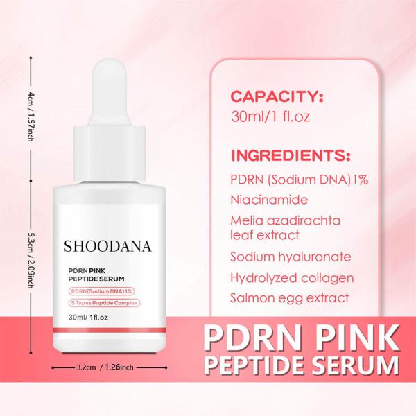 Pdrn sérum de peptide rose anti-âge hydratant réparer les rides et les rides sans danger pour les peaux sensibles
