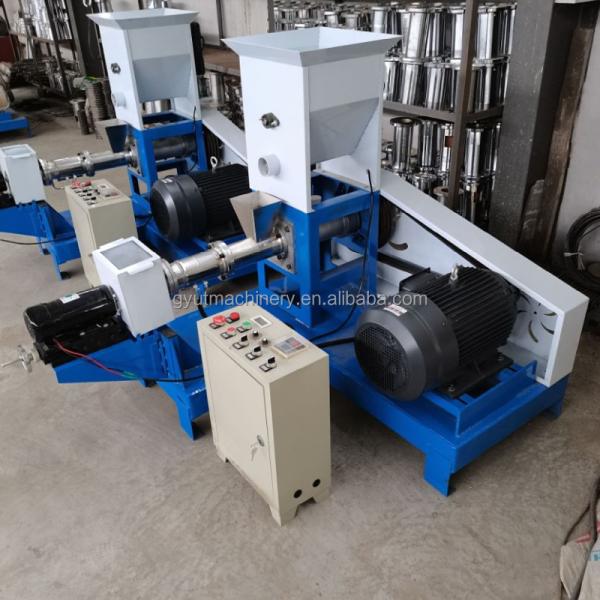 Máquinas UT 100-150 Kg por hora Motor diesel Extrusor de pellets flutuantes para alimentação de peixes fabricado
